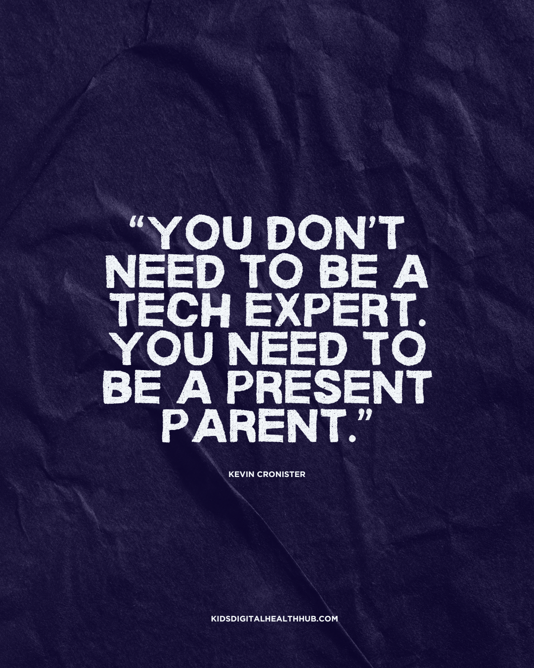 Quote about parenting and technology.